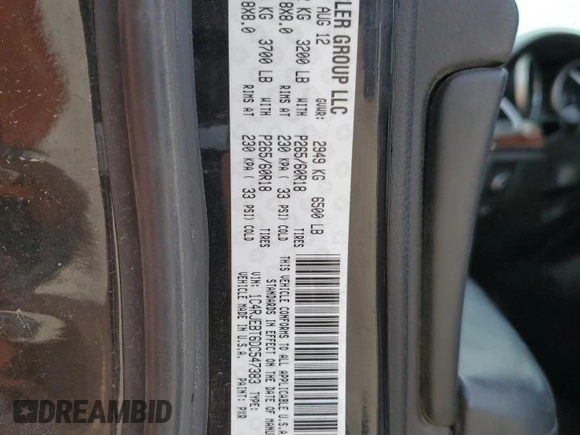 2013 Jeep Grand Cherokee Limited with VIN 1C4RJEBT6DC547383, listed as a Copart auction lot 78234944 with 173,348 mi miles and Clean Title. Bid and sale history available at carsss.com. Image 13.