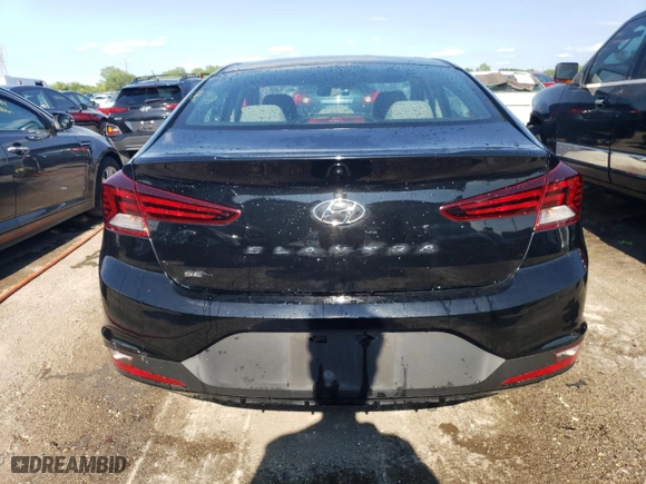 2019 Hyundai Elantra SE with VIN 5NPD74LF2KH489124, listed as a Copart auction lot 60261664 with 104,666 mi miles and Salvage Title. Bid and sale history available at carsss.com. Image 6.