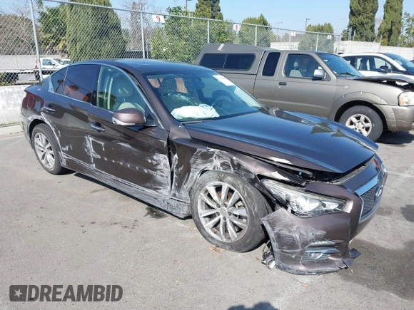 2014 Infiniti Q50 с VIN JN1BV7AP8EM670333, выставлен на аукционе IAAI как лот 41670015 с пробегом 59 427 миль миль и . История ставок и продаж доступна на DreamBid. Изображение 18.