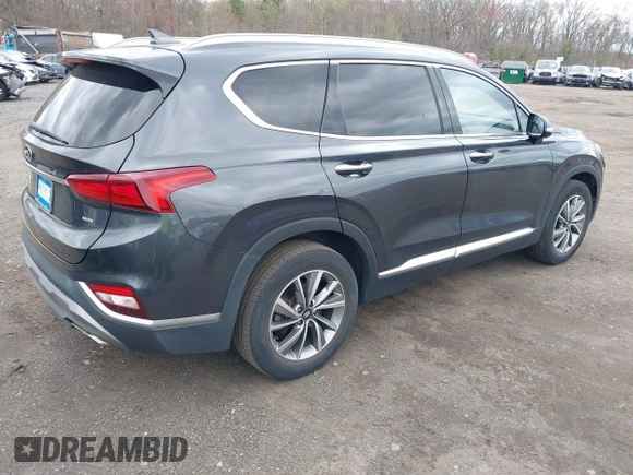 2020 Hyundai Santa Fe SEL with VIN 5NMS3CADXLH247789, listed as a IAAI auction lot 42048642 with 40,483 mi miles. Bid and sale history available at carsss.com. Image 4.