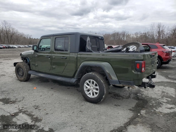 2023 Jeep Gladiator Sport S with VIN 1C6HJTAG0PL590097, listed as a Copart auction lot 50141625 with 16,523 mi miles and Salvage Title. Bid and sale history available at carsss.com. Image 2.