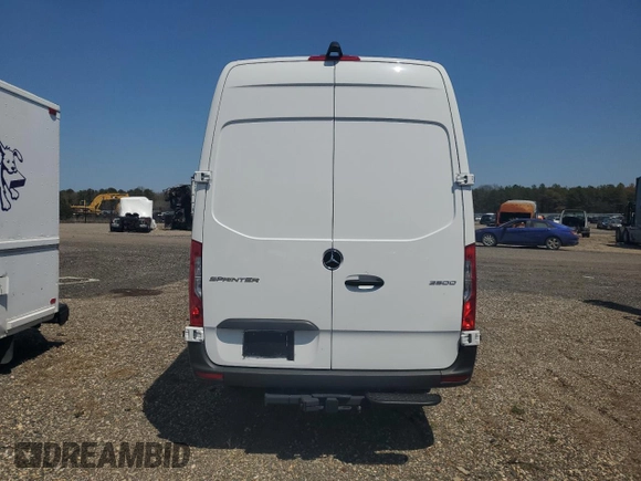 2025 Mercedes-Benz Sprinter Cargo with VIN W1Y4NCHY6SP753794, listed as a Copart auction lot 52648465 with 610 mi miles and Salvage Title. Bid and sale history available at carsss.com. Image 6.