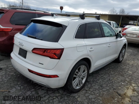2020 Audi Q5 Premium Plus with VIN WA1BNAFY6L2021936, listed as a Copart auction lot 71497262 with 28,188 mi miles. Bid and sale history available at carsss.com. Image 3.