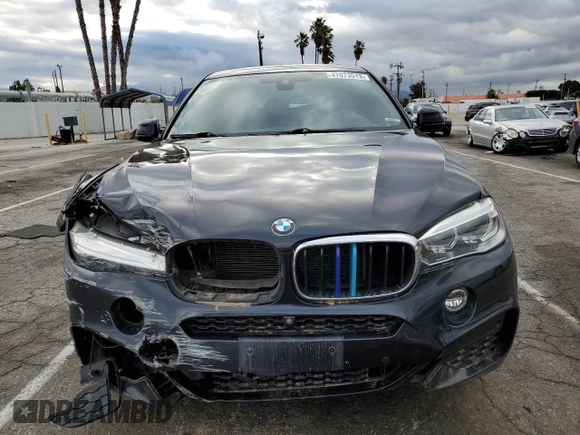 2017 BMW X6 xDrive35i with VIN 5UXKU2C56H0N84897, listed as a Copart auction lot 47073513 with 86,251 mi miles. Bid and sale history available at carsss.com. Image 5.