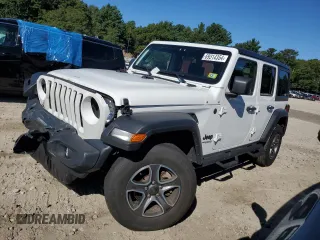 2022 Jeep Wrangler Unlimited High Tide with VIN 1C4HJXDG9NW132131, listed as a Copart auction lot 69314354 with 33,711 mi miles and Salvage Title. Bid and sale history available at DreamBid. Image 1.
