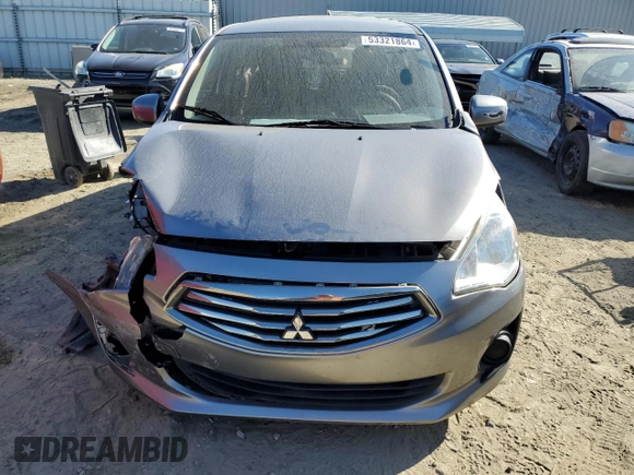 2017 Mitsubishi Mirage ES z VIN ML32F3FJ9HHF18233, wystawiony jako Copart lot #53321864 z przebiegiem 93 213 mil mil oraz Szkody całkowita. Historia ofert i sprzedaży dostępna na DreamBid. Obrazek 5.