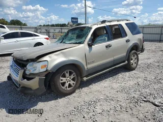 2006 Ford Explorer XLT z VIN 1FMEU63E26UA68236, wystawiony jako Copart lot #80157424 z przebiegiem Nie podano mil oraz Szkoda całkowita • Salvage title. Historia ofert i sprzedaży dostępna na DreamBid. Obrazek 1.
