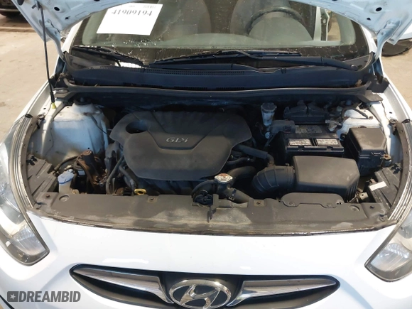 2013 Hyundai Accent GL with VIN KMHCT5AE1DU088241, listed as a IAAI auction lot 41909194 with 87,622 mi miles. Bid and sale history available at carsss.com. Image 10.