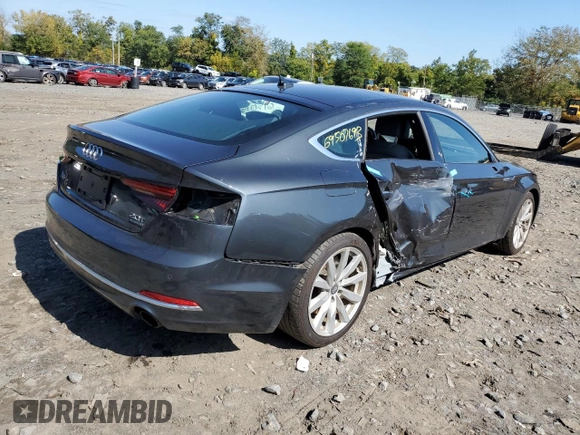 2018 Audi A5 Sportback Premium Plus with VIN WAUBNCF52JA129963, listed as a Copart auction lot 69507693 with 58,448 mi miles. Bid and sale history available at carsss.com. Image 3.