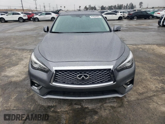 2021 Infiniti Q50 Luxe with VIN JN1EV7BP6MM701895, listed as a Copart auction lot 47854895 with 48,553 mi miles and Salvage title. Bid and sale history available at DreamBid. Image 5.