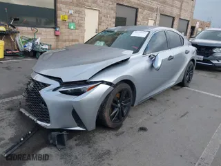 2021 Lexus IS with VIN JTHAA1D2XM5111407, listed as a IAAI auction lot 41510167 with 63,305 mi miles. Bid and sale history available at carsss.com. Image 2.