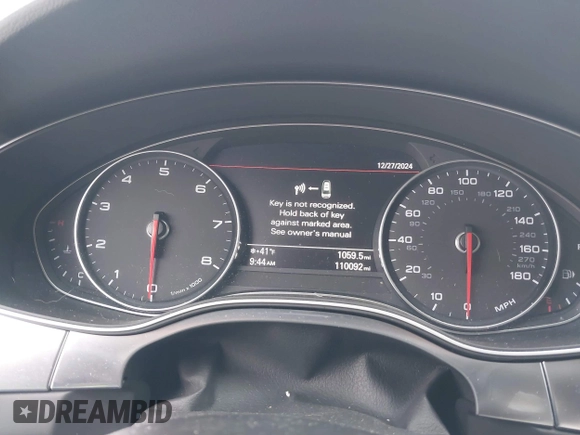 2013 Audi A7 Premium Plus with VIN WAUYGAFC1DN008541, listed as a IAAI auction lot 41193677 with 110,092 mi miles and . Bid and sale history available at DreamBid. Image 7.