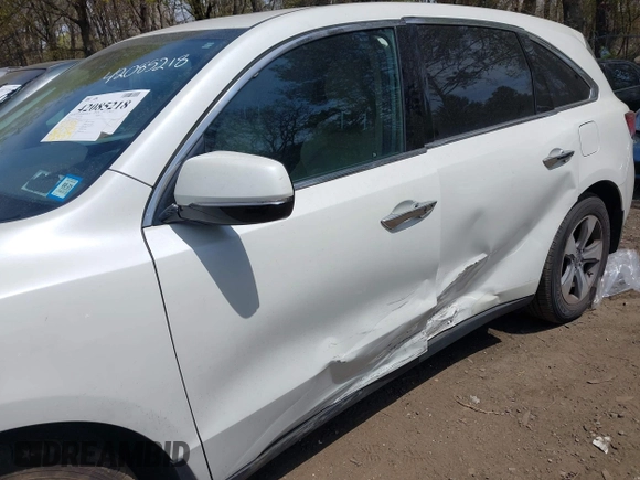 2016 Acura MDX with VIN 5FRYD4H22GB017638, listed as a IAAI auction lot 42085218 with 72,987 mi miles. Bid and sale history available at carsss.com. Image 6.