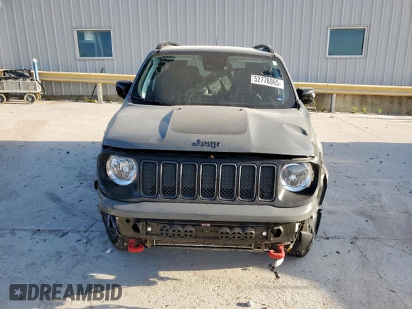 2022 Jeep Renegade Trailhawk with VIN ZACNJDC19NPN63173, listed as a Copart auction lot 52778065 with 18,988 mi miles and Salvage Title. Bid and sale history available at DreamBid. Image 5.