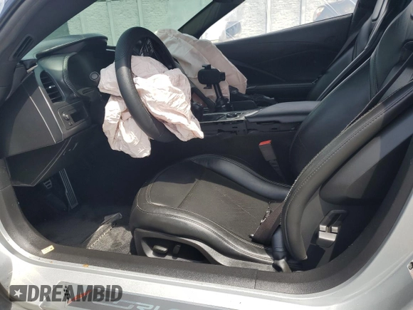 2014 Chevrolet Corvette 1LT with VIN 1G1YA2D73E5120297, listed as a Copart auction lot 51377005 with Not provided miles and Non repairable. Bid and sale history available at DreamBid. Image 7.