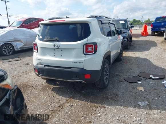 2017 Jeep Renegade Limited с VIN ZACCJBDB9HPF13318, выставлен на аукционе IAAI как лот 42551359 с пробегом 136 969 миль миль и . История ставок и продаж доступна на DreamBid. Изображение 4.