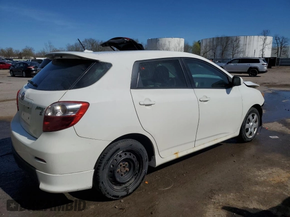 2010 Toyota Matrix S with VIN 2T1KE4EE9AC035889, listed as a Copart auction lot 54333535 with 166,206 mi miles and Salvage Title. Bid and sale history available at DreamBid. Image 3.