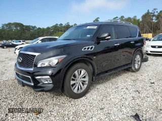 2015 Infiniti QX80 with VIN JN8AZ2ND2F9770887, listed as a Copart auction lot 85595004 with 77,143 mi miles and Clean Title. Bid and sale history available at carsss.com. Image 1.