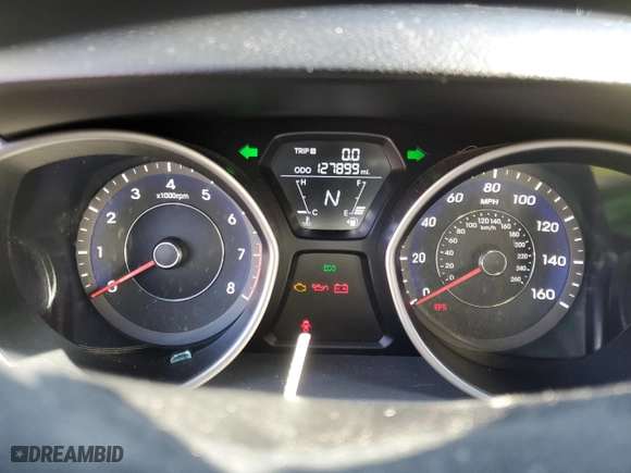 2013 Hyundai Elantra GLS PZEV with VIN 5NPDH4AE3DH391326, listed as a Copart auction lot 82434014 with 127,899 mi miles and Salvage Title. Bid and sale history available at carsss.com. Image 9.