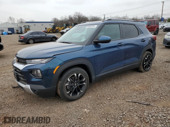 2021 Chevrolet TrailBlazer LT with VIN KL79MPSL7MB109980, listed as a Copart auction lot 48502354 with 31,167 mi miles and . Bid and sale history available at DreamBid. Image 1.