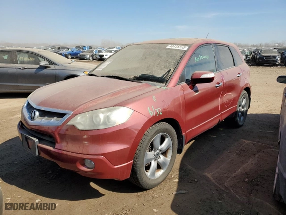 2007 Acura RDX with VIN 5J8TB18237A012040, listed as a Copart auction lot 48458265 with 143,922 mi miles and Salvage Title. Bid and sale history available at carsss.com. Image 1.