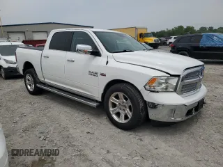 2018 Ram 1500 Lone Star Silver with VIN 1C6RR6LT6JS266013, listed as a Copart auction lot 56895915 with 136,453 mi miles and Salvage title. Bid and sale history available at DreamBid. Image 4.
