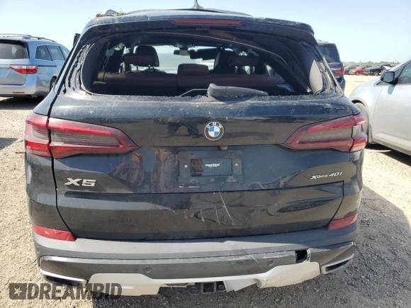 2022 BMW X5 xDrive40i with VIN 5UXCR6C01N9K79249, listed as a Copart auction lot 52316355 with Not provided miles and Salvage title. Bid and sale history available at DreamBid. Image 6.