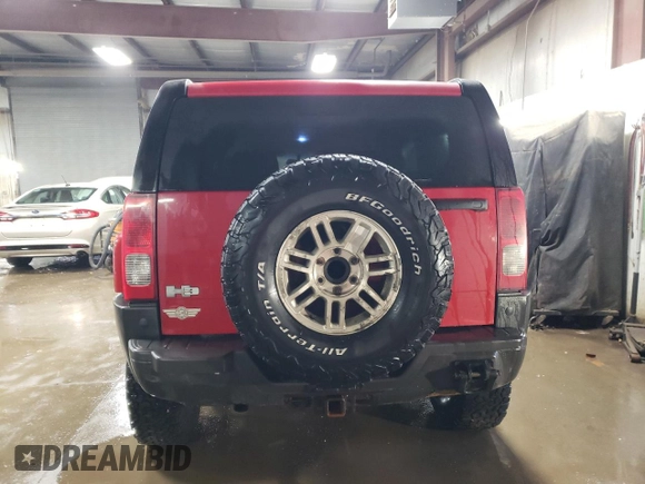 2006 Hummer H3 with VIN 5GTDN136768284402, listed as a Copart auction lot 48253275 with 247,733 mi miles and Salvage Title. Bid and sale history available at carsss.com. Image 6.