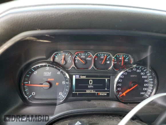 2014 Chevrolet Silverado 1500 LTZ with VIN 1GCVKSEC0EZ302826, listed as a Copart auction lot 53662325 with 62,416 mi miles and Salvage Title. Bid and sale history available at DreamBid. Image 9.