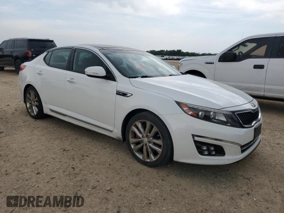 2015 Kia Optima SX Turbo with VIN 5XXGR4A64FG412377, listed as a Copart auction lot 54927505 with 65,481 mi miles and Clean title. Bid and sale history available at DreamBid. Image 4.