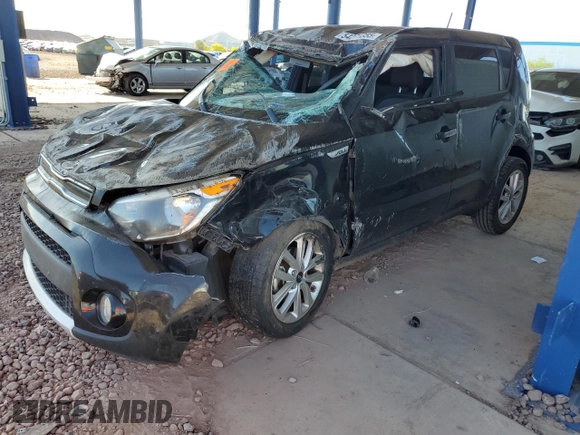 2018 Kia Soul + with VIN KNDJP3A58J7564855, listed as a Copart auction lot 54271355 with 92,384 mi miles and Salvage Title. Bid and sale history available at carsss.com. Image 1.