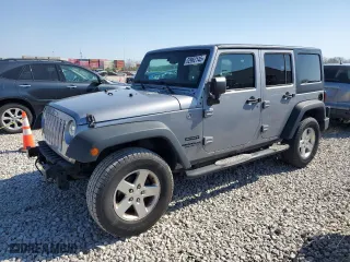 2017 Jeep Wrangler Unlimited Sport with VIN 1C4BJWDG0HL574026, listed as a Copart auction lot 52962145 with 280,127 mi miles and Salvage Title. Bid and sale history available at carsss.com. Image 1.