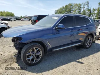 2024 BMW X3 xDrive30i z VIN 5UX53DP08R9U57639, wystawiony jako Copart lot #59948435 z przebiegiem 12 715 mil mil oraz Szkoda całkowita • Salvage title. Historia ofert i sprzedaży dostępna na DreamBid. Obrazek 1.