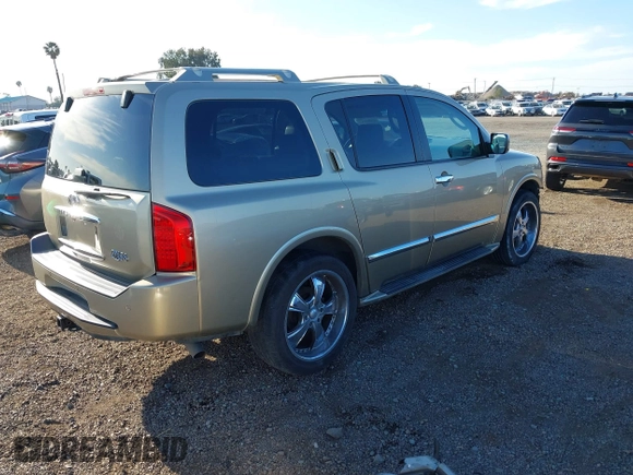 2005 Infiniti QX56 with VIN 5N3AA08C65N805580, listed as a IAAI auction lot 42009147 with 124,937 mi miles and . Bid and sale history available at DreamBid. Image 4.