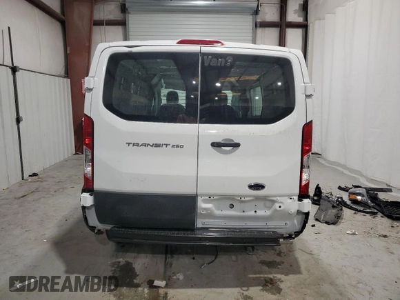 2024 Ford Transit Cargo with VIN 1FTBR1Y81RKA33444, listed as a Copart auction lot 47582645 with Not Provided miles and Clean Title. Bid and sale history available at DreamBid. Image 6.