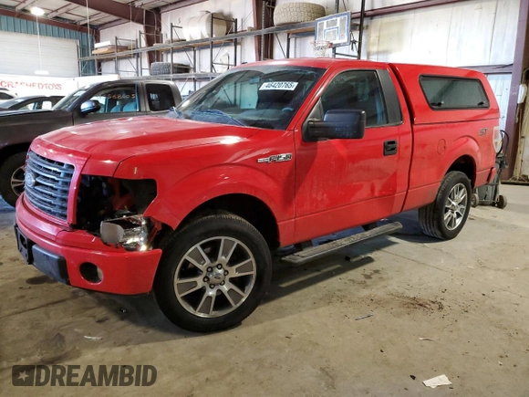 2014 Ford F-150 XL with VIN 1FTMF1CM6EKF44311, listed as a Copart auction lot 46420765 with 96,895 mi miles and Salvage Title. Bid and sale history available at carsss.com. Image 1.