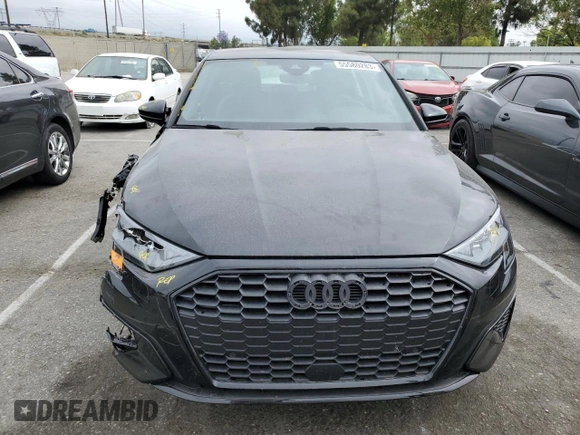 2022 Audi A3 Premium with VIN WAUAUDGY0NA094309, listed as a Copart auction lot 55580283 with 5,664 mi miles. Bid and sale history available at carsss.com. Image 5.