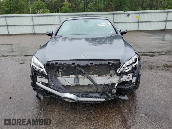 2019 Mercedes-Benz C 300 with VIN WDDWK8EBXKF834621, listed as a Copart auction lot 60306965 with 47,136 mi miles and Salvage title. Bid and sale history available at DreamBid. Image 5.