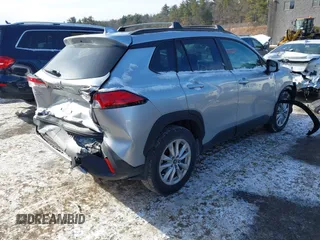 2023 Toyota Corolla Cross LE with VIN 7MUBAABG7PV045648, listed as a IAAI auction lot 41359444 with 60,950 mi miles and . Bid and sale history available at DreamBid. Image 4.