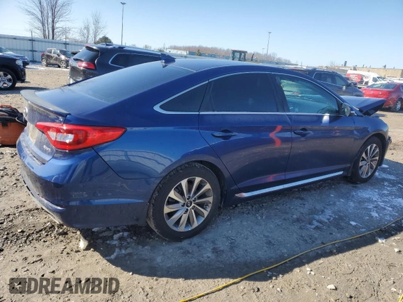 2016 Hyundai Sonata Sport with VIN 5NPE34AF9GH403754, listed as a Copart auction lot 50369425 with 114,152 mi miles and Non Repairable. Bid and sale history available at DreamBid. Image 3.