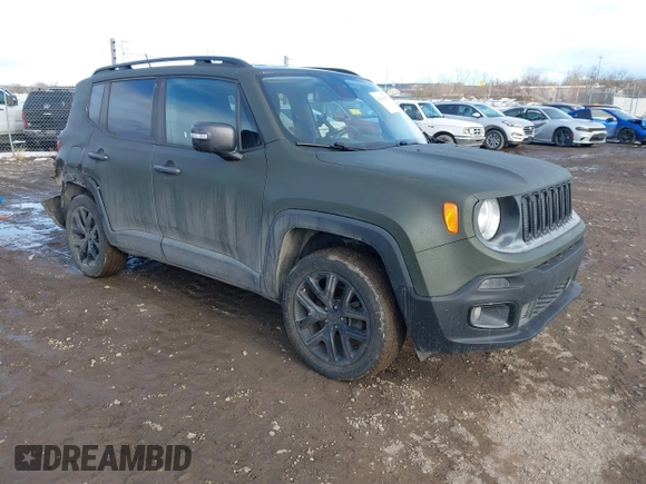 2016 Jeep Renegade Latitude with VIN ZACCJBBT8GPC87587, listed as a IAAI auction lot 41640863 with 106,020 mi miles. Bid and sale history available at carsss.com. Image 1.