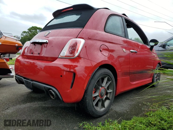 2013 FIAT 500 Abarth with VIN 3C3CFFJH4DT633956, listed as a Copart auction lot 74962744 with Not provided miles and Non repairable. Bid and sale history available at DreamBid. Image 3.