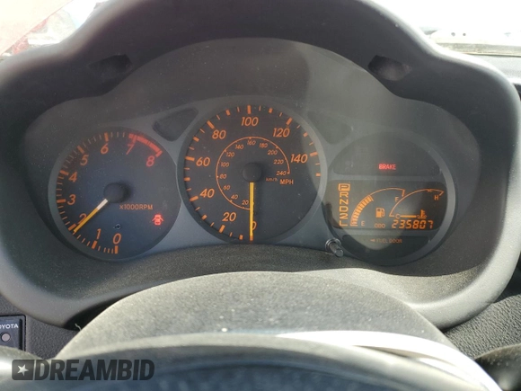 2005 Toyota Celica GT z VIN JTDDR32TX50181390, wystawiony jako Copart lot #58587815 z przebiegiem 235 807 mil mil oraz Tytuł czysty. Historia ofert i sprzedaży dostępna na DreamBid. Obrazek 9.