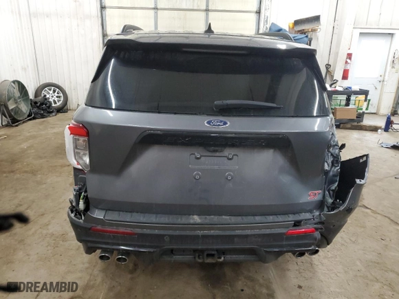 2021 Ford Explorer ST with VIN 1FM5K8GCXMGB70535, listed as a Copart auction lot 48230635 with 55,901 mi miles and Salvage Title. Bid and sale history available at carsss.com. Image 6.