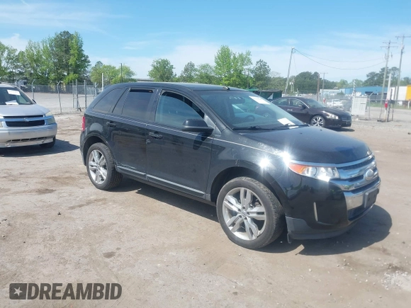 2013 Ford Edge SEL with VIN 2FMDK3JC1DBA58902, listed as a IAAI auction lot 42112569 with 184,971 mi miles. Bid and sale history available at carsss.com. Image 1.
