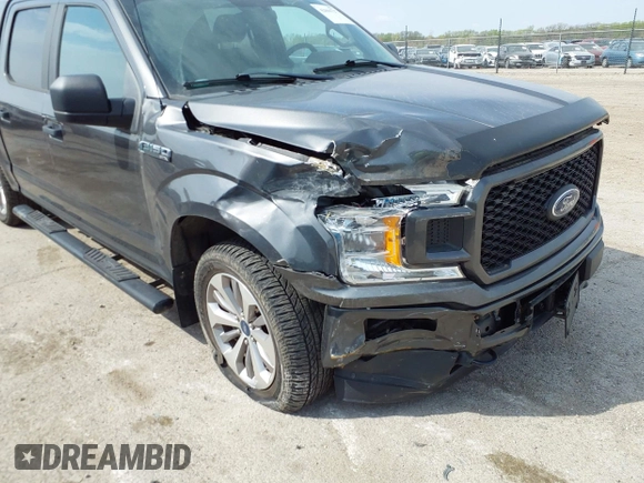 2018 Ford F-150 XL with VIN 1FTEW1EP9JKF56149, listed as a IAAI auction lot 42066727 with 73,689 mi miles and . Bid and sale history available at DreamBid. Image 6.
