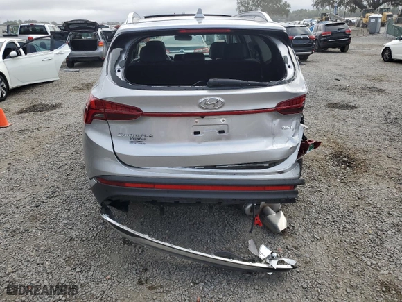 2021 Hyundai Santa Fe Limited with VIN 5NMS44AL5MH334933, listed as a Copart auction lot 44206735 with 34,244 mi miles and Salvage Title. Bid and sale history available at carsss.com. Image 6.
