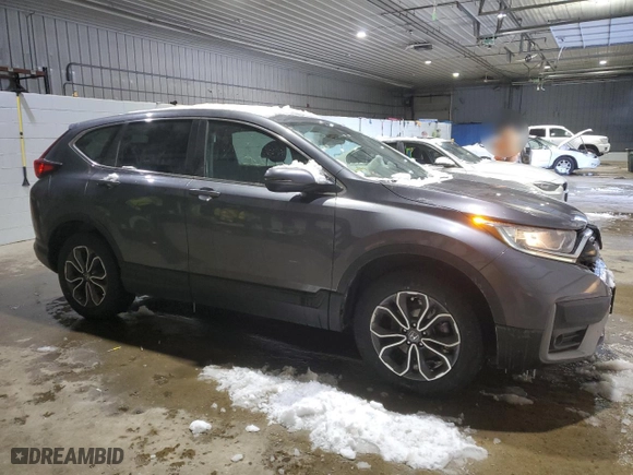 2021 Honda CR-V EX with VIN 2HKRW2H53MH609318, listed as a Copart auction lot 45401865 with 69,807 mi miles and Salvage Title. Bid and sale history available at carsss.com. Image 4.