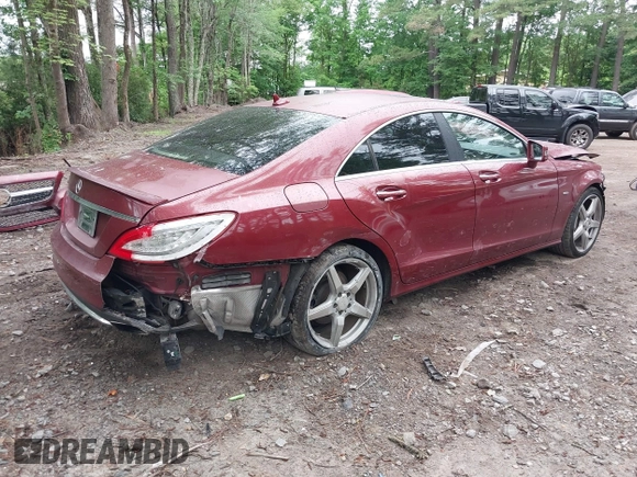2012 Mercedes-Benz CLS 550 with VIN WDDLJ7DB5CA039671, listed as a IAAI auction lot 42437276 with 142,796 mi miles and . Bid and sale history available at DreamBid. Image 4.