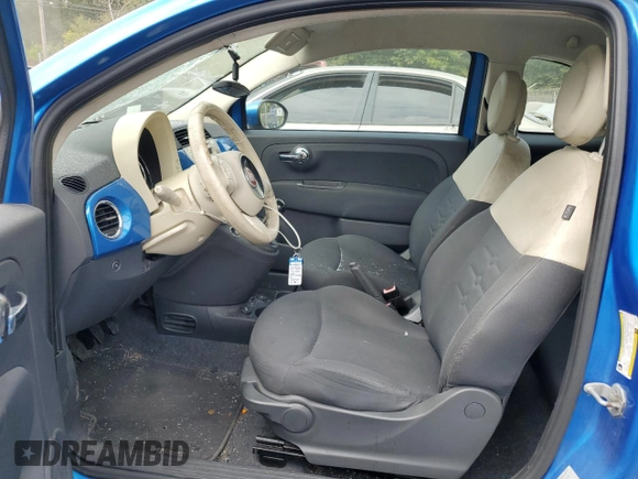 2015 FIAT 500 Pop with VIN 3C3CFFAR0FT582161, listed as a Copart auction lot 71490794 with 88,262 mi miles and Salvage Title. Bid and sale history available at carsss.com. Image 7.